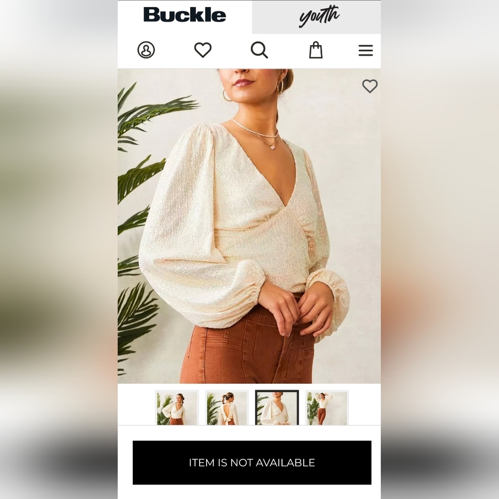 Willow And Root Sequin Top Size M - image 4